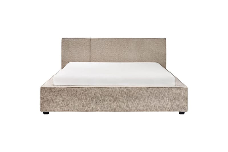 Dubbelsäng Mirande med lamellram Beige, 160x200 cm - Beige, 160x200 cm - Möbler - Säng - Sängram & sängstomme