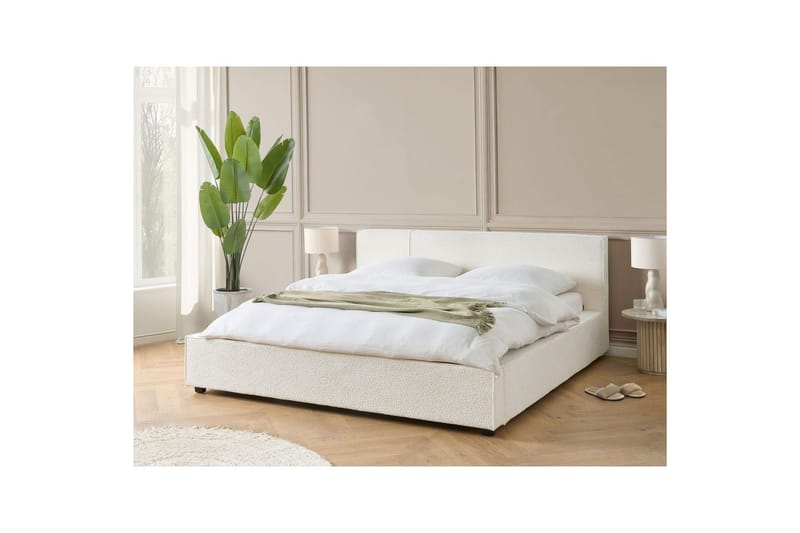 Dubbelsäng Mirande med lamellram Vit, 180x200 cm - Vit, 180x200 cm - Möbler - Säng - Sängram & sängstomme
