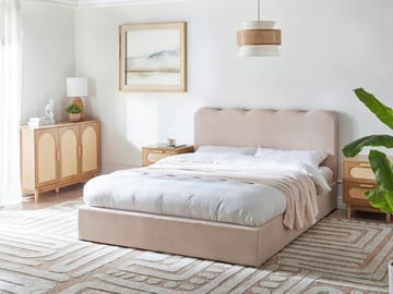 Dubbelsäng Nanterre 160x200 cm - Beige - Möbler - Säng - Sängram & sängstomme