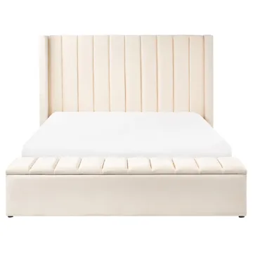 Dubbelsäng Noyers 160x200 cm - Off-White - Möbler - Säng - Sängram & sängstomme