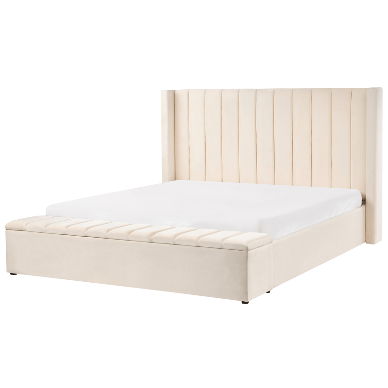 Dubbelsäng Noyers 180x200 cm - Off-White - Möbler - Säng - Sängram & sängstomme