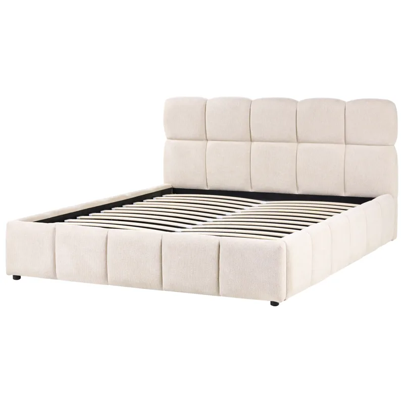 Dubbelsäng Noyon 160x200 cm - Ljusbeige - Möbler - Säng - Sängram & sängstomme