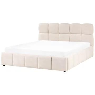 Dubbelsäng Noyon 160x200 cm - Ljusbeige - Möbler - Säng - Sängram & sängstomme