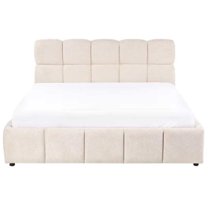 Dubbelsäng Noyon 160x200 cm - Ljusbeige - Möbler - Säng - Sängram & sängstomme