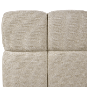 Dubbelsäng Noyon 180x200 cm - Taupe - Möbler - Säng - Sängram & sängstomme