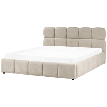 Dubbelsäng Noyon 180x200 cm - Taupe - Möbler - Säng - Sängram & sängstomme