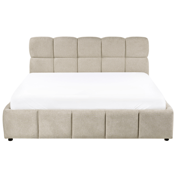 Dubbelsäng Noyon 180x200 cm - Taupe - Möbler - Säng - Sängram & sängstomme