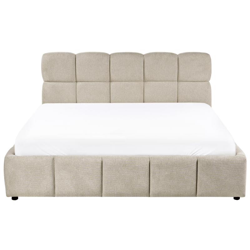 Dubbelsäng Noyon 180x200 cm - Taupe - Möbler - Säng - Sängram & sängstomme
