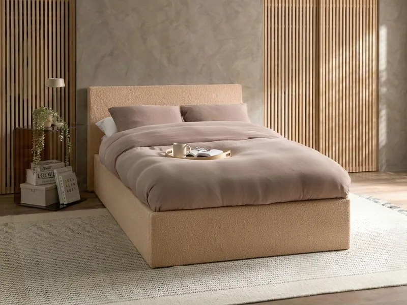 Dubbelsäng Orbey 120x200 cm - Beige - Möbler - Säng - Sängram & sängstomme