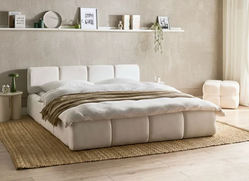 Dubbelsäng Orville 160x200 cm - Off-White - Möbler - Säng - Sängram & sängstomme
