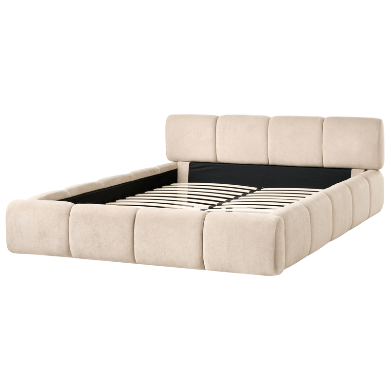 Dubbelsäng Orville 160x200 cm - Taupe - Möbler - Säng - Sängram & sängstomme