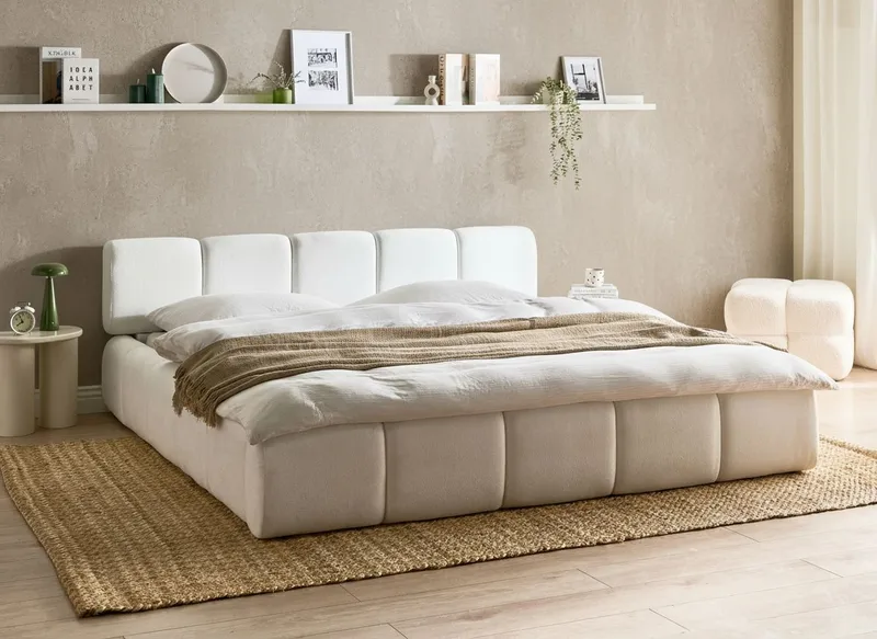 Dubbelsäng Orville 180x200 cm - Off-white - Möbler - Säng - Sängram & sängstomme