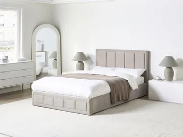 Dubbelsäng Quiberon 140x200 cm - Taupe - Möbler - Säng - Sängram & sängstomme