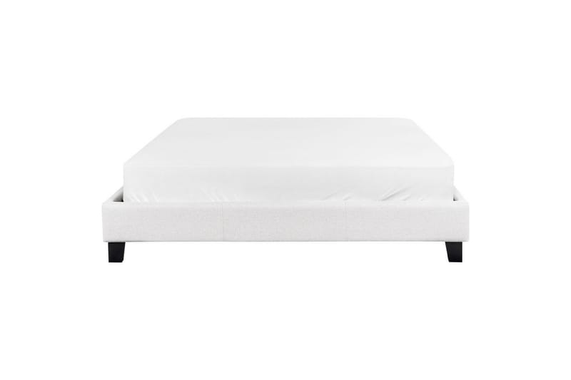 Dubbelsäng Roanne med lamellram Grå-Mörkt Trä, 160x200 cm, Polyester - Grå-Mörkt Trä, 160x200 cm, Polyester - Möbler - Säng - Dubbelsäng