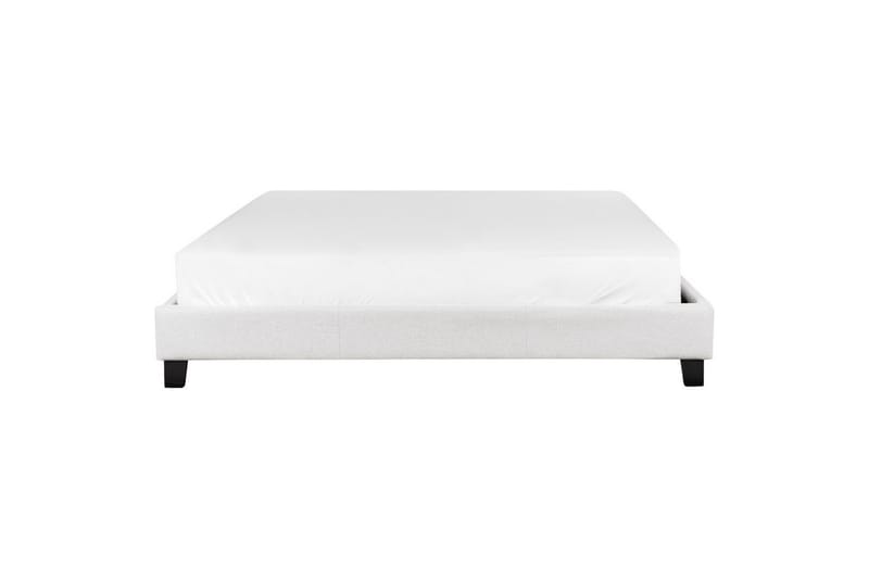 Dubbelsäng Roanne med lamellram Grå-Mörkt Trä, 180x200 cm, Polyester - Grå-Mörkt Trä, 180x200 cm, Polyester - Möbler - Säng - Dubbelsäng