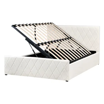 Dubbelsäng Rochefort 140x200 cm - Off-White - Möbler - Säng - Sängram & sängstomme