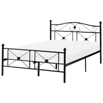Dubbelsäng Rodez 120x200 cm - Svart - Möbler - Säng - Sängram & sängstomme