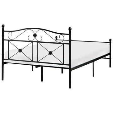 Dubbelsäng Rodez 120x200 cm - Svart - Möbler - Säng - Sängram & sängstomme