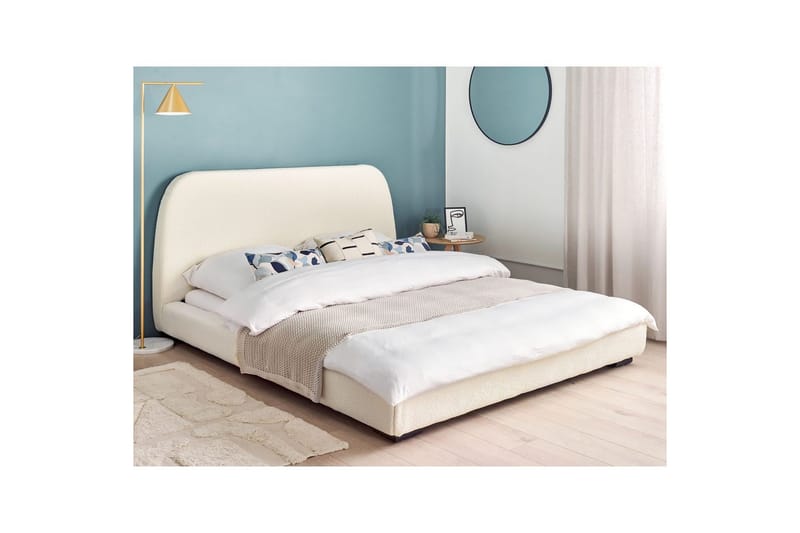 Dubbelsäng Roisel med lamellram 160x200, Bouclé - 160x200, Bouclé - Möbler - Säng - Dubbelsäng