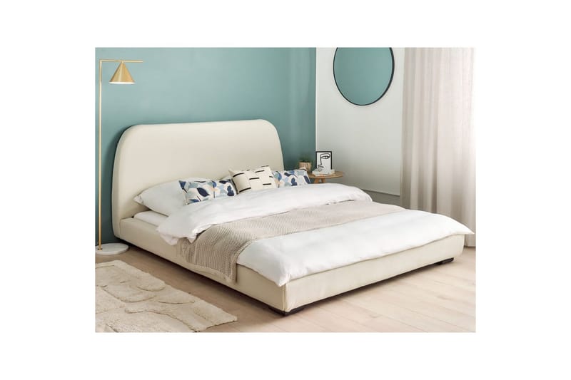 Dubbelsäng Roisel med lamellram 160x200, Polyester - 160x200, Polyester - Möbler - Säng - Dubbelsäng