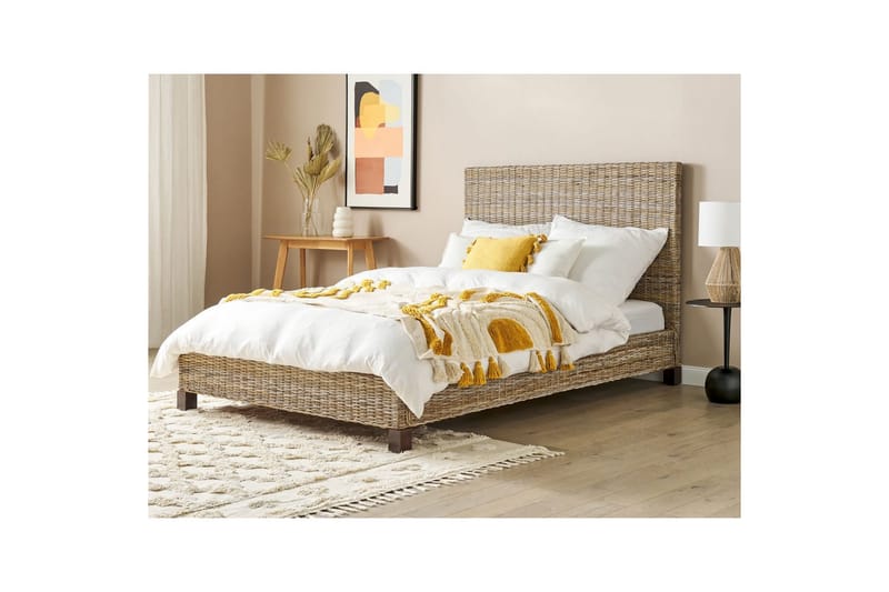 Dubbelsäng Salbris med lamellram 140x200 cm - 140x200 cm - Möbler - Säng - Ramsäng
