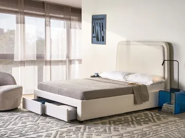 Dubbelsäng Sardent 140x200 - Off-White - Möbler - Säng - Sängram & sängstomme
