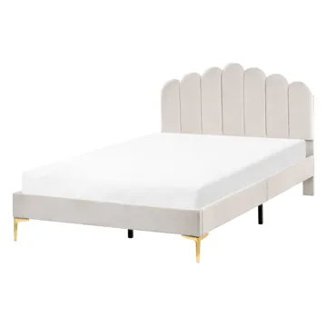Dubbelsäng Sauvian 120x200 cm - Off-White - Möbler - Säng - Sängram & sängstomme