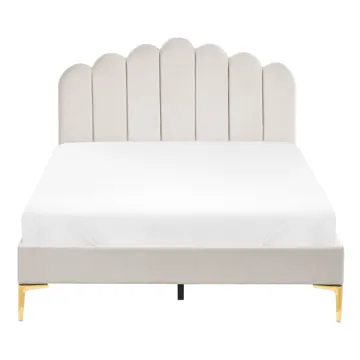 Dubbelsäng Sauvian 120x200 cm - Off-White - Möbler - Säng - Sängram & sängstomme