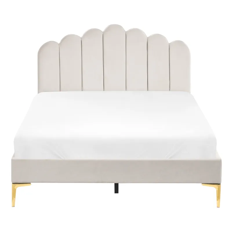 Dubbelsäng Sauvian 120x200 cm - Off-White - Möbler - Säng - Sängram & sängstomme