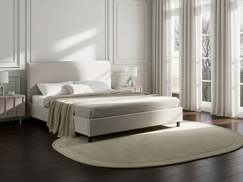 Dubbelsäng Sennez 180x200 - Beige - Möbler - Säng - Sängram & sängstomme