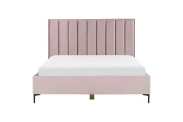 Dubbelsäng Sezanne med förvaring Rosa-Svart, 180x200 cm - Rosa-Svart, 180x200 cm - Möbler - Säng - Sängram & sängstomme