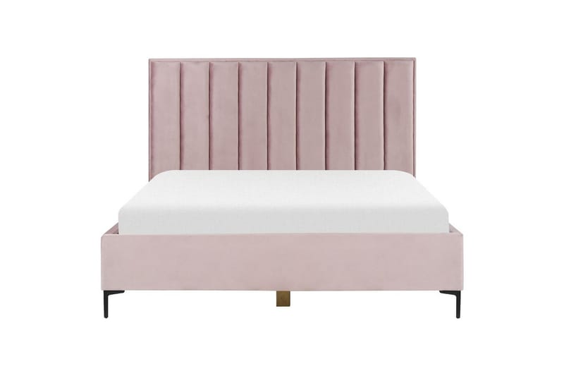 Dubbelsäng Sezanne med förvaring Rosa-Svart, 180x200 cm - Rosa-Svart, 180x200 cm - Möbler - Säng - Sängram & sängstomme