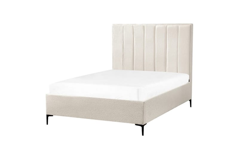 Dubbelsäng Sezanne med lamellram Vit-Svart, 140x200 cm - Vit-Svart, 140x200 cm - Möbler - Säng - Sängram & sängstomme