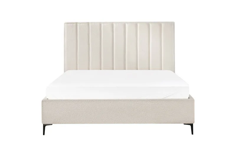 Dubbelsäng Sezanne med lamellram Vit-Svart, 180x200 cm - Vit-Svart, 180x200 cm - Möbler - Säng - Sängram & sängstomme