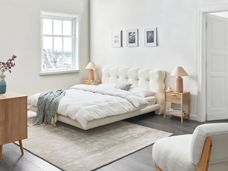 Dubbelsäng Soulisse 160x200 cm - Off-White - Möbler - Säng - Sängram & sängstomme