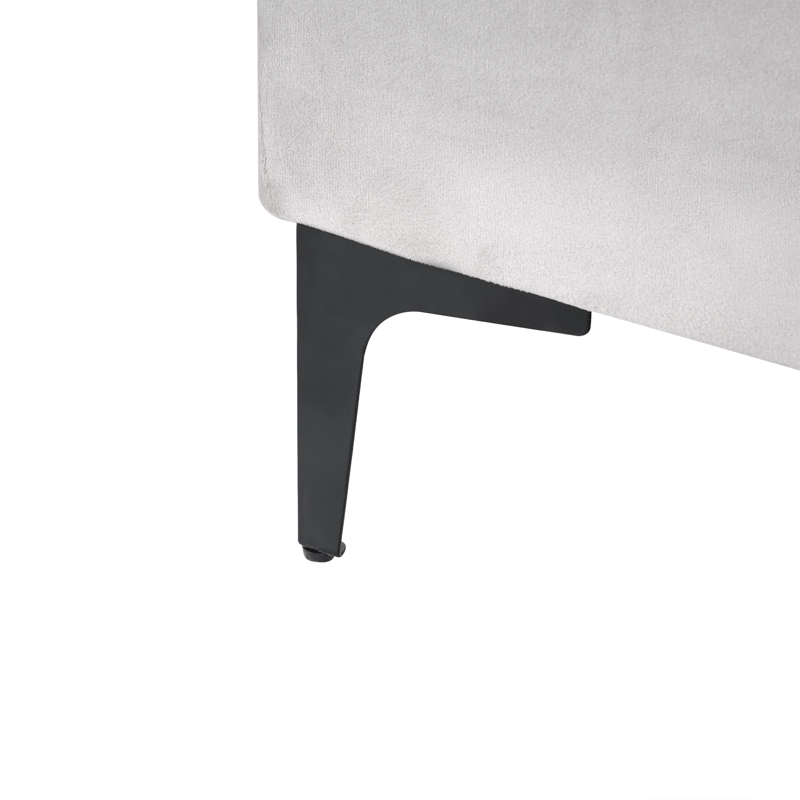 Dubbelsäng Suzette 180x200 cm - Ljusgrå - Möbler - Säng - Sängram & sängstomme