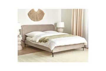 Dubbelsäng Suzette med lamellram Beige, 140x200 cm - Beige, 140x200 cm - Möbler - Säng - Familjesäng