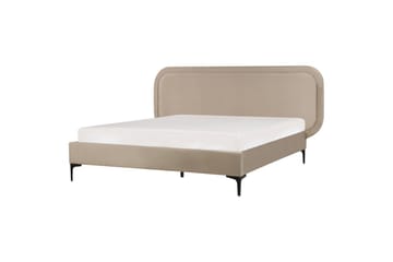 Dubbelsäng Suzette med lamellram Beige, 140x200 cm