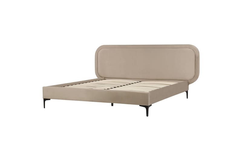 Dubbelsäng Suzette med lamellram Beige, 140x200 cm - Beige, 140x200 cm - Möbler - Säng - Familjesäng