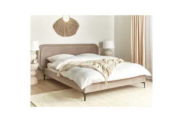 Dubbelsäng Suzette med lamellram Beige, 160x200 cm - Beige, 160x200 cm - Möbler - Säng - Dubbelsäng