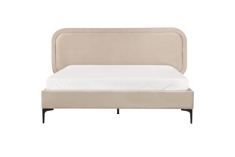 Dubbelsäng Suzette med lamellram Beige, 160x200 cm - Beige, 160x200 cm - Möbler - Säng - Familjesäng