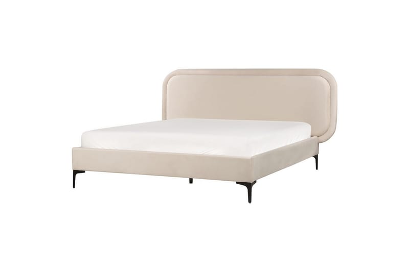 Dubbelsäng Suzette med lamellram Ljusbeige, 160x200 cm - Ljusbeige, 160x200 cm - Möbler - Säng - Familjesäng