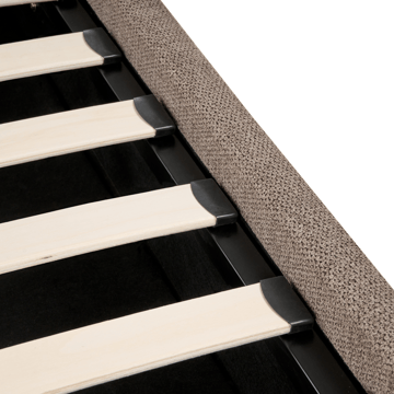 Dubbelsäng Tarascon 180x200 cm - Taupe - Möbler - Säng - Sängram & sängstomme