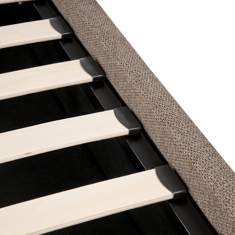 Dubbelsäng Tarascon 180x200 cm - Taupe - Möbler - Säng - Sängram & sängstomme