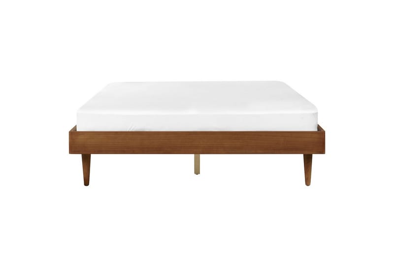 Dubbelsäng Toucy med LED-belysning Ljus Trä, 160x200 cm - Ljus Trä, 160x200 cm - Möbler - Säng - Ramsäng