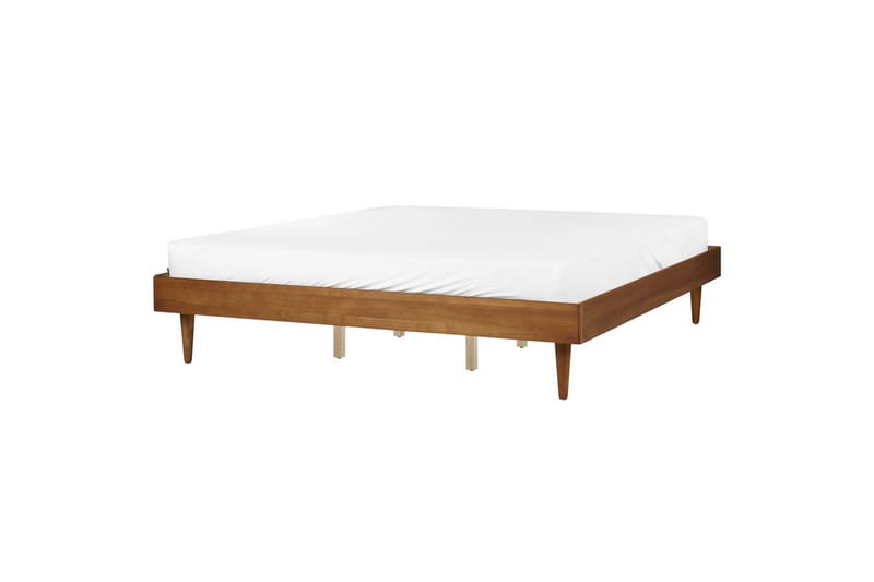 Dubbelsäng Toucy med LED-belysning Ljus Trä, 180x200 cm - Ljus Trä, 180x200 cm - Möbler - Säng - Dubbelsäng