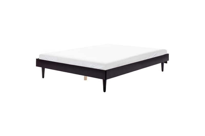 Dubbelsäng Toucy med LED-belysning Svart, 160x200 cm - Svart, 160x200 cm - Möbler - Säng - Ramsäng