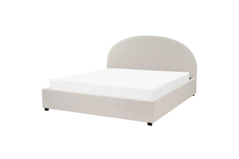 Dubbelsäng Vaucluse med förvaring Beige, 180x200 cm, Polyester - Beige, 180x200 cm, Polyester - Möbler - Säng - Sängar med förvaring