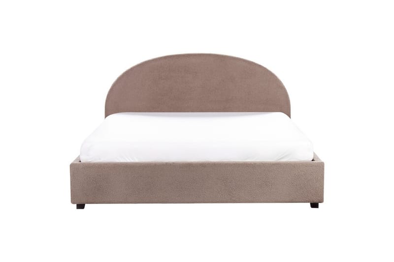 Dubbelsäng Vaucluse med förvaring Taupe, 180x200 cm, Bouclé - Taupe, 180x200 cm, Bouclé - Möbler - Säng - Sängram & sängstomme