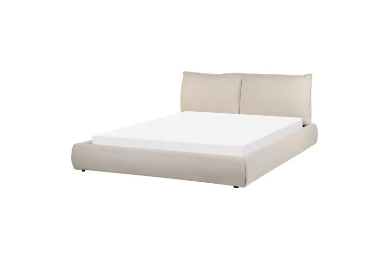 Dubbelsäng Vinay med lamellram Beige, 160x200 cm - Beige, 160x200 cm - Möbler - Säng - Dubbelsäng